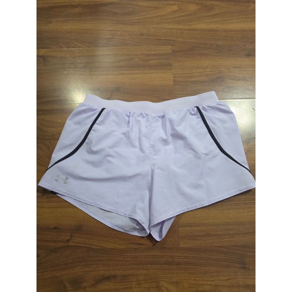 Excellent Under Armour Running Shorts Medium Purple Built-in Liner Activewear